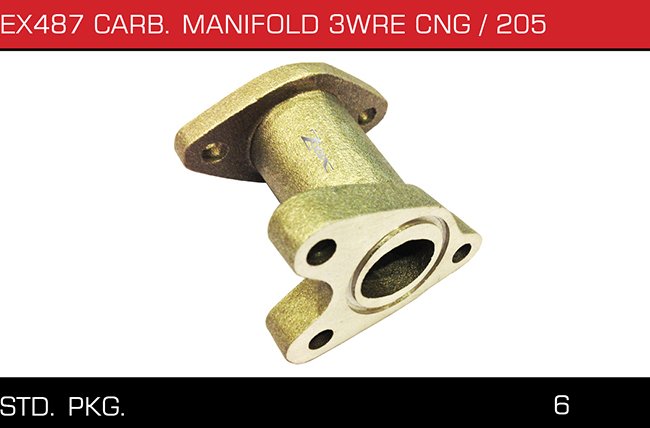 EX487 CARB MANIFOLD 3WRE CNG 205